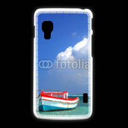 Coque LG L5 2 Bateau de pêcheur en mer