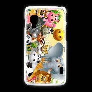 Coque LG L5 2 Cartoon animaux fun