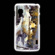 Coque LG L5 2 Peinture village rural