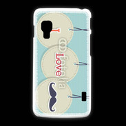 Coque LG L5 2 I love moustache 5