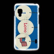 Coque LG L5 2 I love USA 5