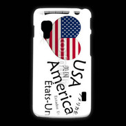 Coque LG L5 2 I love USA 6