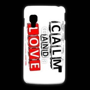 Coque LG L5 2 Keep calm et love me