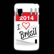 Coque LG L5 2 I love Bresil 2014