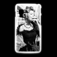 Coque LG L5 2 Aristocrate en noir et blanc