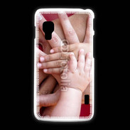 Coque LG L5 2 Famille main dans la main