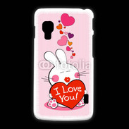 Coque LG L5 2 I love you Bunny