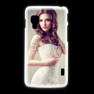 Coque LG L5 2 Jolie femme style poupée porcelaine