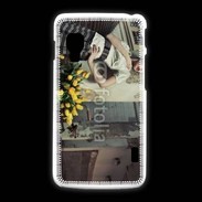 Coque LG L5 2 Femme glamour quartier de Paris