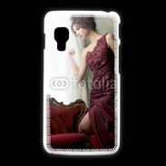 Coque LG L5 2 femme glamour pensante 2