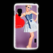 Coque LG L5 2 femme glamour coeur style betty boop