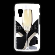 Coque LG L5 2 coupe de champagne talons aiguilles 