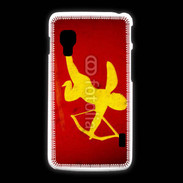 Coque LG L5 2 Cupidon sur fond rouge