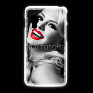 Coque LG L5 2 Rouge à lèvres Fashion en noir et blanc