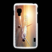 Coque LG L5 2 Avion de ligne au coucher de soleil