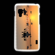 Coque LG L5 2 Hélicoptère Apache de nuit