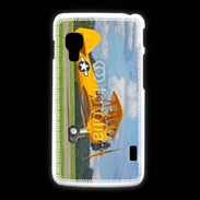 Coque LG L5 2 Avio Biplan jaune