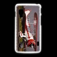 Coque LG L5 2 Biplan blanc et rouge