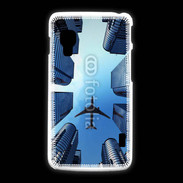 Coque LG L5 2 Avion de ligne au dessus des immeubles