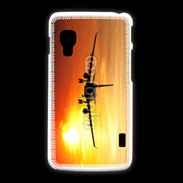 Coque LG L5 2 Avion de ligne et couché de soleil
