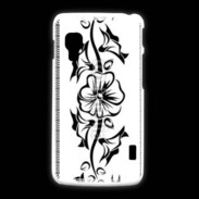 Coque LG L5 2 Tatouage de fleurs 5