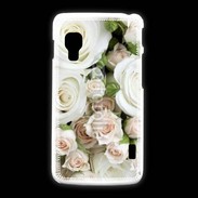 Coque LG L5 2 Rose blanche et rose 5