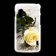 Coque LG L5 2 Belle rose Jaune 50