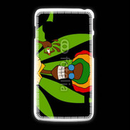 Coque LG L5 2 Portrait abstrait de Rasta