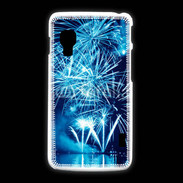 Coque LG L5 2 Feu d'artifice en noir et bleu