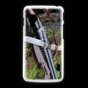 Coque LG L5 2 Fusil de chasse et couteau 2