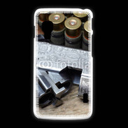 Coque LG L5 2 Vintage fusil et cartouche