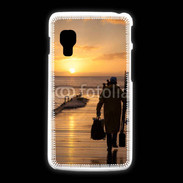 Coque LG L5 2 Pécheur au levé du soleil