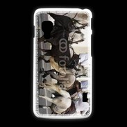 Coque LG L5 2 Abrivado Chevaux et taureaux