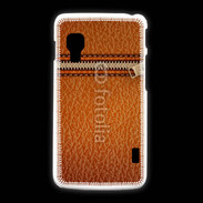 Coque LG L5 2 Effet cuir avec zippe