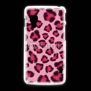 Coque LG L5 2 Léopard rose