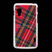 Coque LG L5 2 Mode tissus écossais rouge