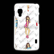 Coque LG L5 2 Illustration fashion girl 2