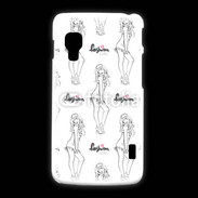 Coque LG L5 2 Illustration fashion girl 3