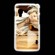Coque LG L5 2 Femme blonde fashion glamour