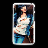 Coque LG L5 2 Brune fashion 1