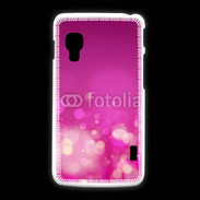Coque LG L5 2 fond rose or