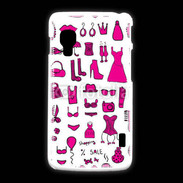 Coque LG L5 2 Fond fashion rose
