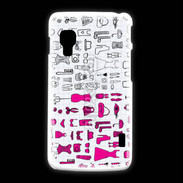 Coque LG L5 2 Fond fashion rose 3