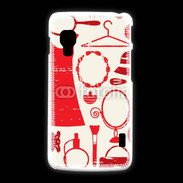 Coque LG L5 2 Fond fashion rouge