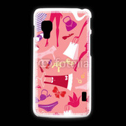Coque LG L5 2 Fond fashion rose 5