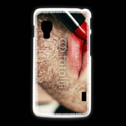 Coque LG L5 2 bouche homme rouge