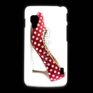 Coque LG L5 2 escarpin petits pois