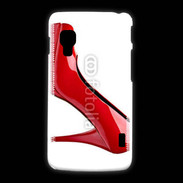 Coque LG L5 2 Escarpin rouge 2