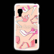 Coque LG L5 2 Fond rose chaussures 