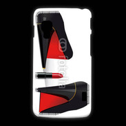 Coque LG L5 2 Escarpins et tube de rouge à lèvres